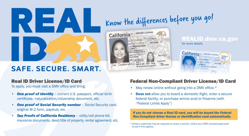加州DMV提供新服务  Real ID已可网上申请