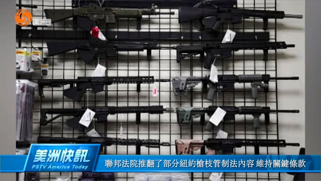 联邦法院推翻了部分纽约枪枝管制法内容 维持关键条款
